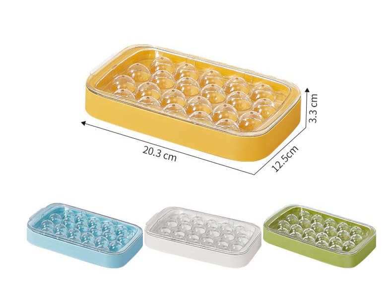 Round Ice Cube Tray, Ice Ball Tray With Lid, Ice Storage Spherical Ice Tray, Ice Cube Storage Box Round Ice Cube Tray, Ice Ball Tray With Lid, Ice Storage Spherical Ice Tray, Ice Cube Storage Box